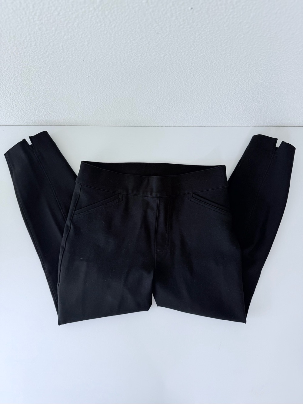 SPANX The Perfect Pant Black Back Seam Skinny Ankle Pants Size Medium Petite MP